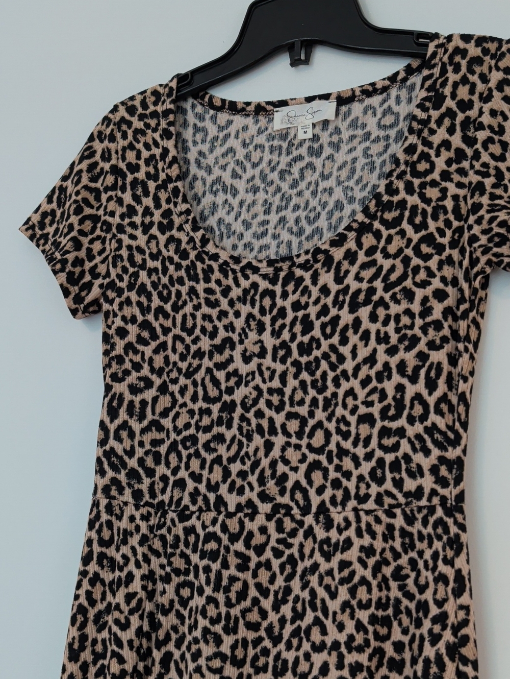 Jessica Simpson Leopard Print Maxi Skirt in Beige and Black - Picture 5 of 7